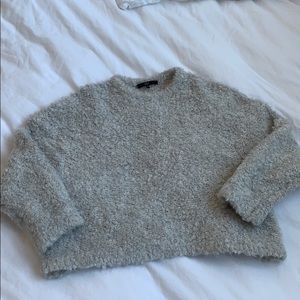 Tibi Cropped Wooly Sweater